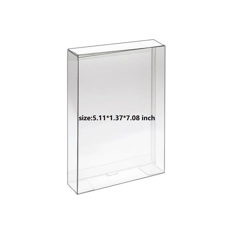WICAREYO 10pcs Clear Box Sleeve Compatible for SNES N64 Games Box - Image 1